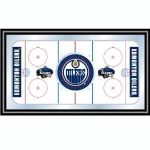  NHL Edmonton Oilers Framed Hockey Rink Mirror