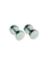   Tunnel Screw Plug Silver Stainless Steel Unisex Men Earrings 5mm