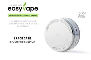 Space Case Grinder 2 pc. Medium Aluminium  NEW  Herb Tobacco  