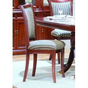  Upholstered Side Chair by Leda   Classic Cherry (88 130 