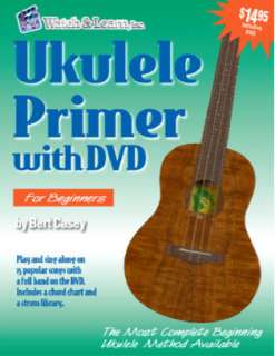 Bert Casey Beginners Lesson UKULELE PRIMER BOOK w DVD  