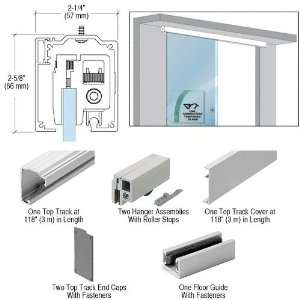 CRL Single Sliding Door Wall or Ceiling Mount Installation Kit for 1/2 