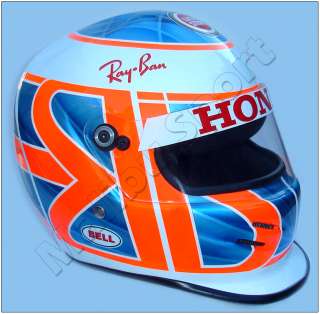 Jenson Button Lucky Strike BAR Honda Full Scale Replica Helmet 2004 