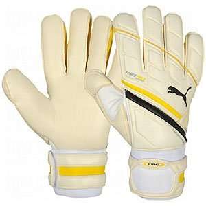  Puma King Goalie Gloves White/Black/Yellow/10 Sports 