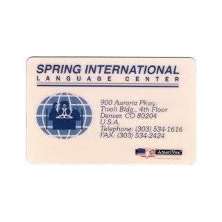 Collectible Phone Card Spring International Language Center (Denver 