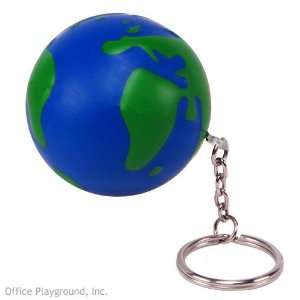  Earth Squeeze Stress Ball Keychain: Toys & Games