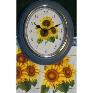 SUNFLOWER WALL CLOCK (BATTERY) 