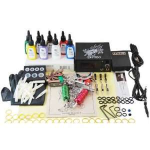  Excellent Tattoo Kit with 2 Guns and Kuro Sumi 8 Color Inks 