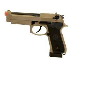  21510 TAURUS Airsoft Full Metal PT92   TAN   C02 bb gun bbs pistol 