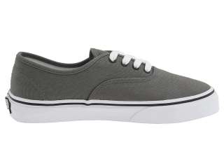 NEW VANS AUTHENTIC KIDS YOUTH PEWTER BLACK GREY SKATE CANVAS SHOES ALL 