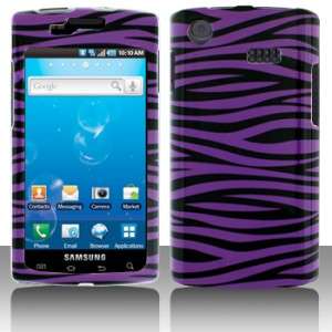 Purple Zebra Hard Case Snap on Cover for Samsung Captivate i897
