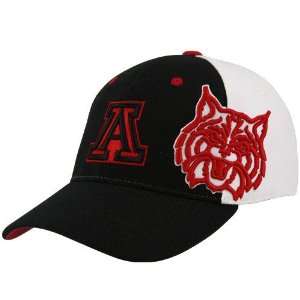 com Top of the World Arizona Wildcats Black White X Ray Flex Fit Hat 