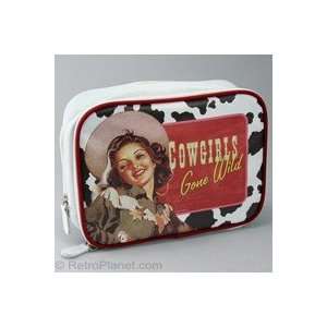  Cowgirls Gone Wild Retro Makeup Travel Case Cosmetics Bag Beauty