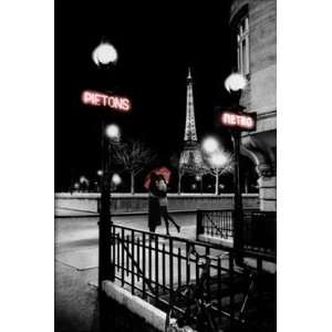  Red Umbrella Eiffel Tower Paris France Romantic Photography Travel 