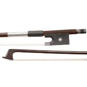   larger Viola Brown Fiberglass Bow with White Hair: Musical Instruments