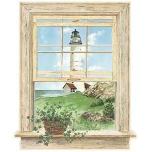  Lighthouse Window Wall Mural