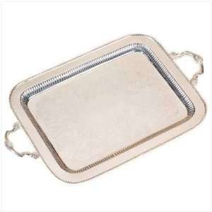  SILVER SERVING TRAY: Home & Kitchen