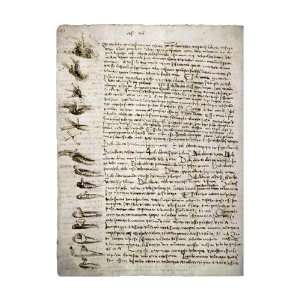  Codex Leicester Water Flow by Leonardo Da Vinci . Art 