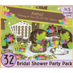  Luau   32 Bridal Shower Party Pack Toys & Games