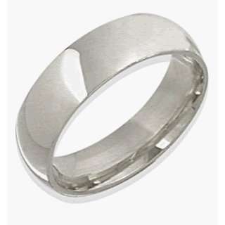   Ladies White Gold 8mm Comfort Fit Wedding Ring   6.78 